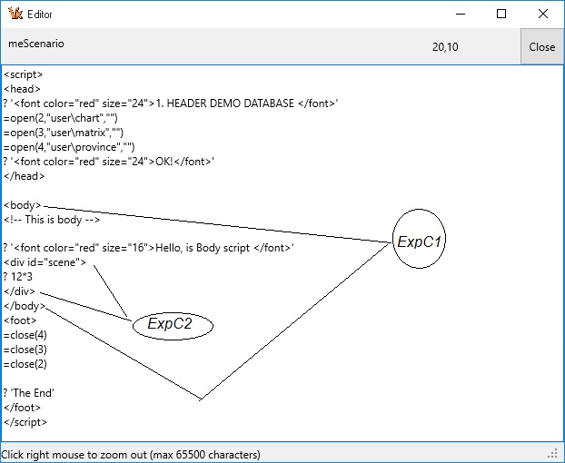 Script in demo database 